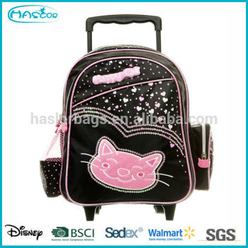 Removable Trolley School Bag with High Quality For Girl