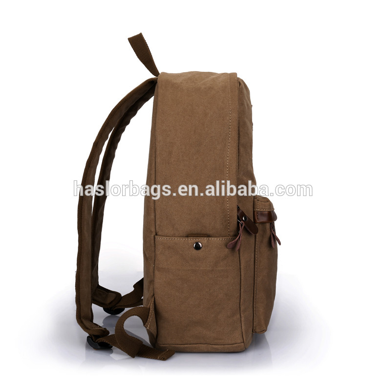 China factory durable popular canvas backpack bag with low price