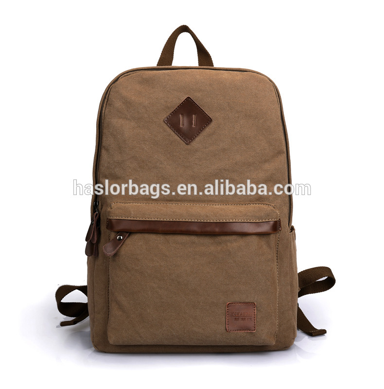 China factory durable popular canvas backpack bag with low price