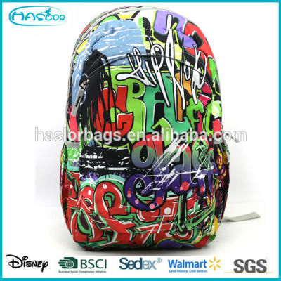 2015 wholesale cool design colorful fashion basketball backpack for high school