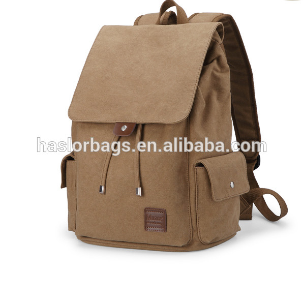 Waterproof and durable canvas custom back pack with high capacity