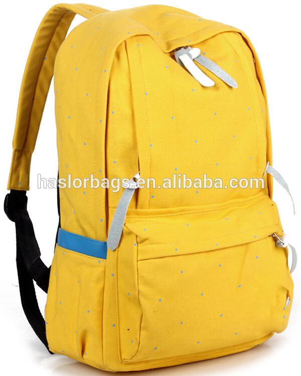 Hot Sale Cotton Canvas Backpack for Teenage Girls