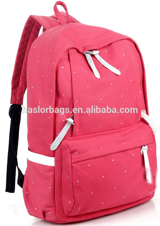 Hot Sale Cotton Canvas Backpack for Teenage Girls