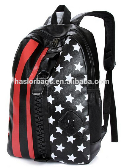New Design of PU Fashion Backpack Big Zipper for Teens