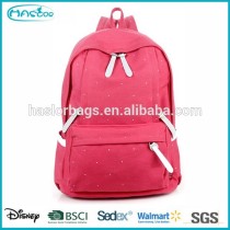 Pink Canvas Asian Backpacks for Teenage Girls