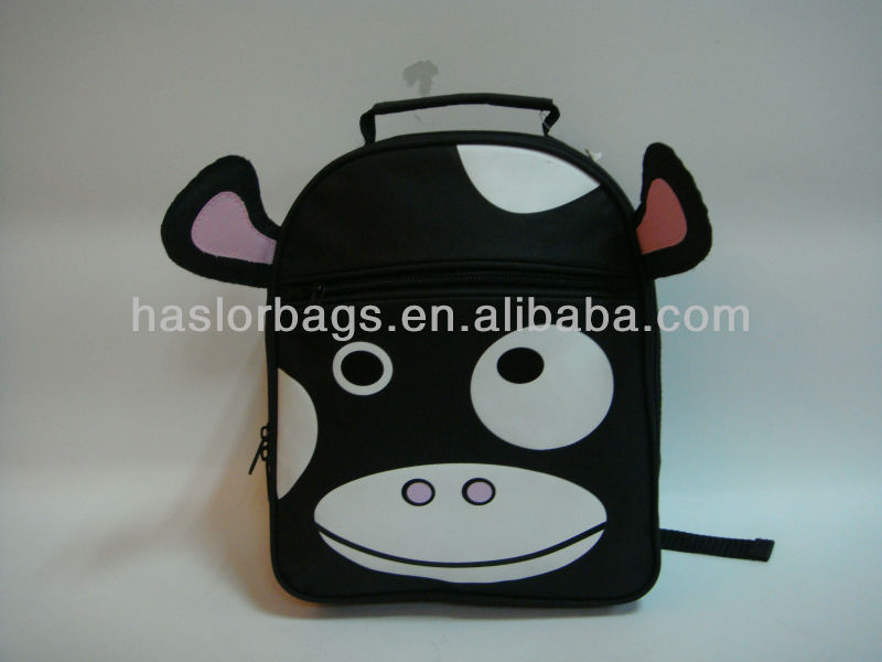 Children Cow Pattern School Backpack