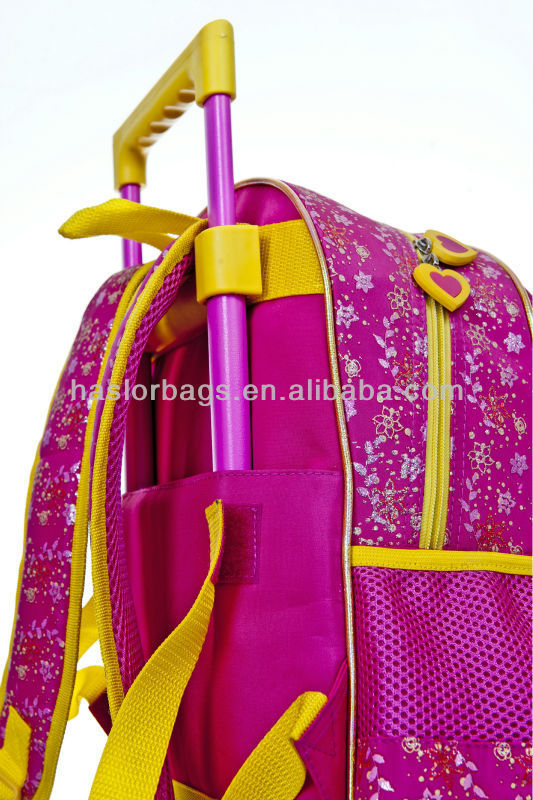 High Quality Little Girls Trolley Bag Backpack