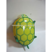 Bright Green Color Tortoise Shaped Kids Backpack