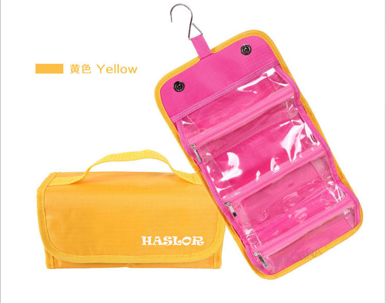 Wholesale waterproof PVC promotional cheap folding cosmetic bag