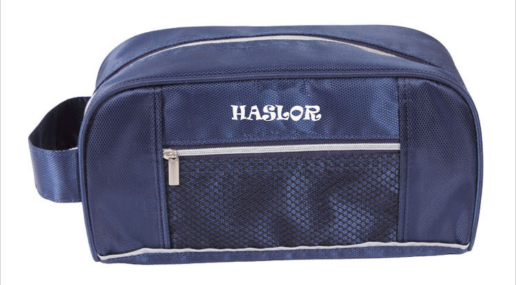 Custom Small Waterproof Polyester Travel Cosmetic Bag for men