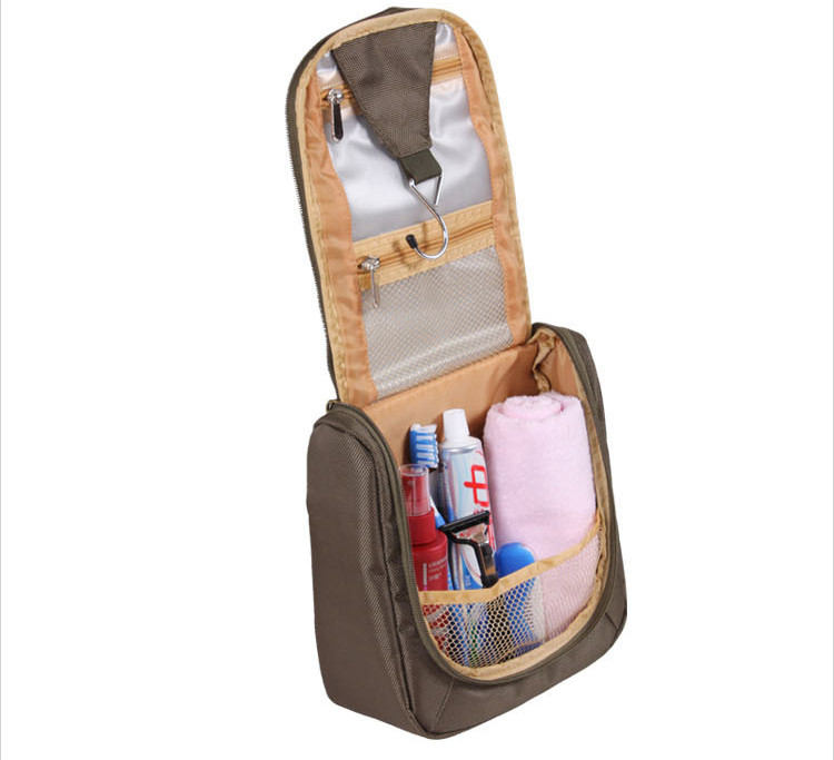 Wholesale custom Folding travel Hanging cosmetic bag for men
