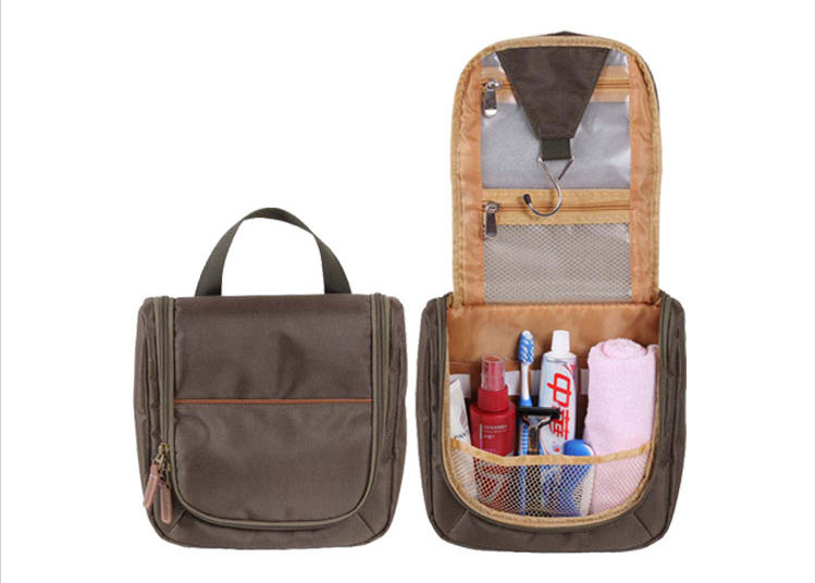 Wholesale custom Folding travel Hanging cosmetic bag for men