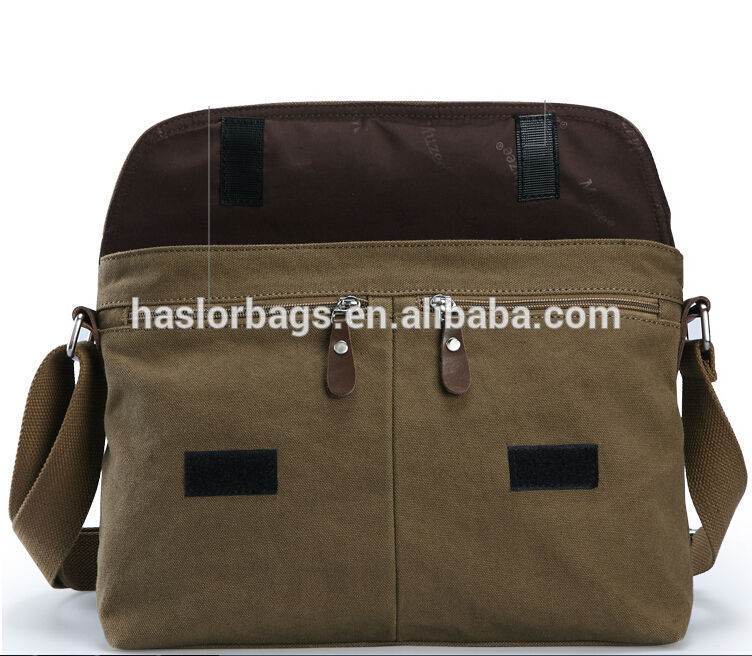 New design durable canvas messenger bags wholesale for men
