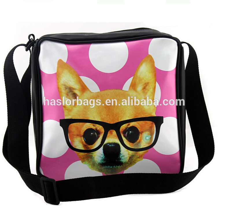 College Boys Shoulder Bags with Animal Printing