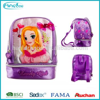 school fashion wholesale children lunch bag with PEVA liner