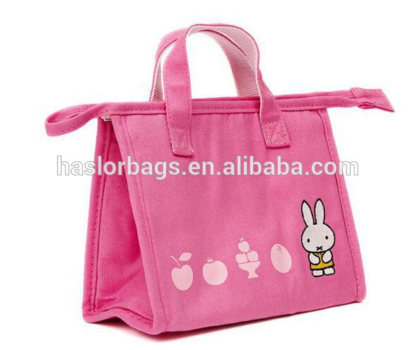 Pink Foldable Lunch Bag Food Warmer for Kids