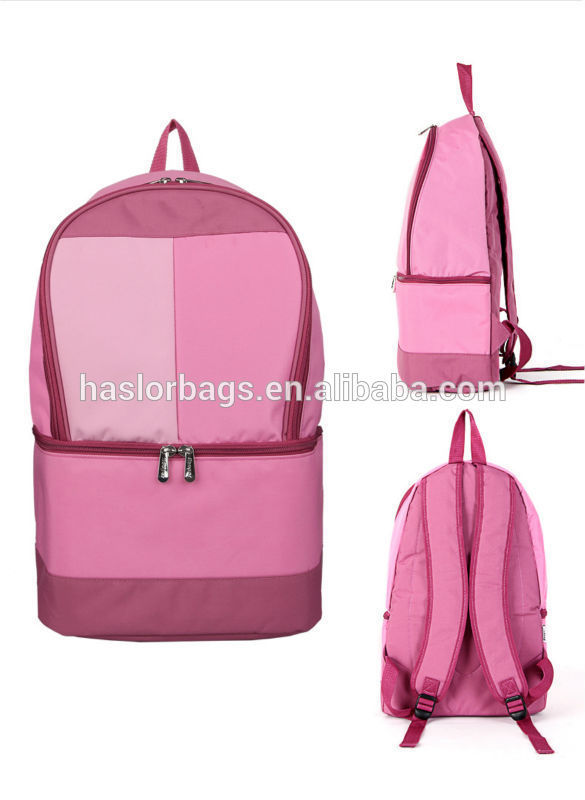 Newest fashion pink cooler backpack for girls