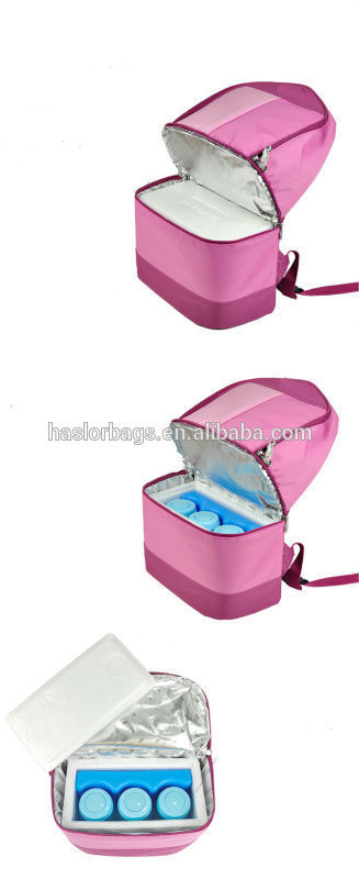 Newest fashion pink cooler backpack for girls