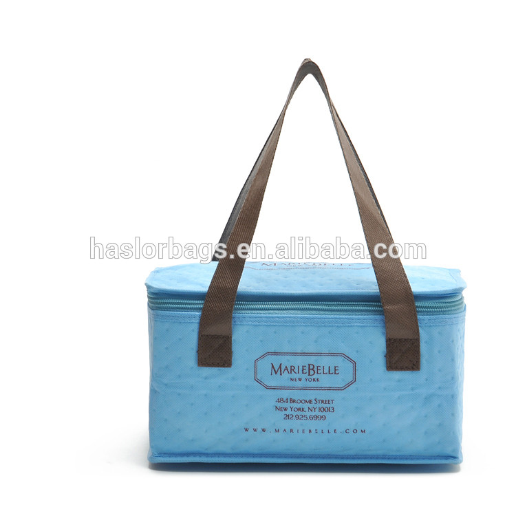2015 Fashion bule high capacity thermal insulation cooler bag with logo