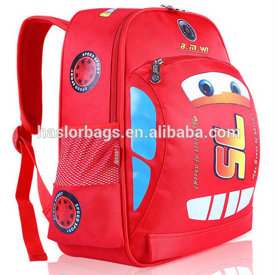 Cars Design School Backpack Bag for Boy
