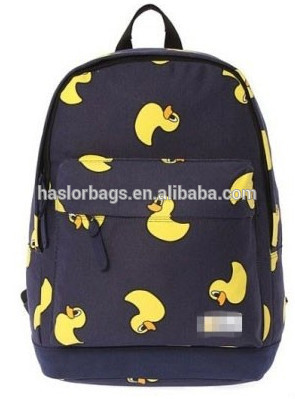 2015 Yellow Canvas New Design High Class Student School Bag