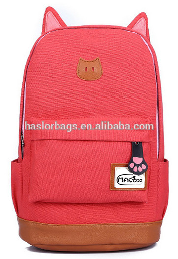 2015 Pink Cute Backpack for High School Girls