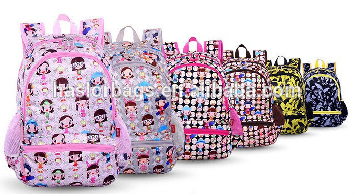 New Design Your Own School Bag Backpack for Girl