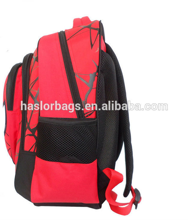 2015 cute design school backpack spider man for children