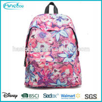 2015 Hot style flower pattern lady backpack for high school