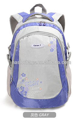 2015 New design lovely and beautiful pattern school backpack for girls