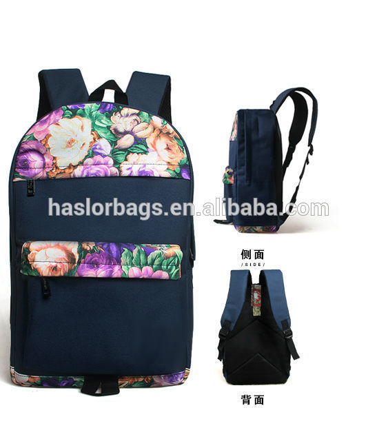 Custom wholeasele hot sale colorful printing high school book bags for girls