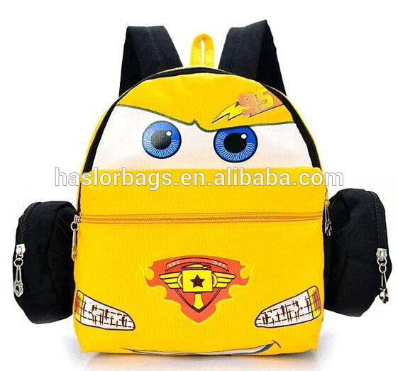 Kids Mini Canvas Backpack with Car Design