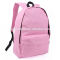 Wholesale custom pink cheap book bags for school student