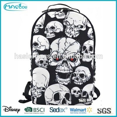 Custom printing skull school bag for students