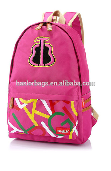 2015 Popular canvas school back pack with high quality