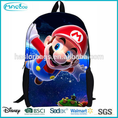 Very cute cartoon mario backpack for school children