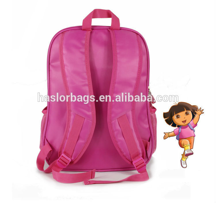 2015 hot design wholesale cartoon character school bags for girls