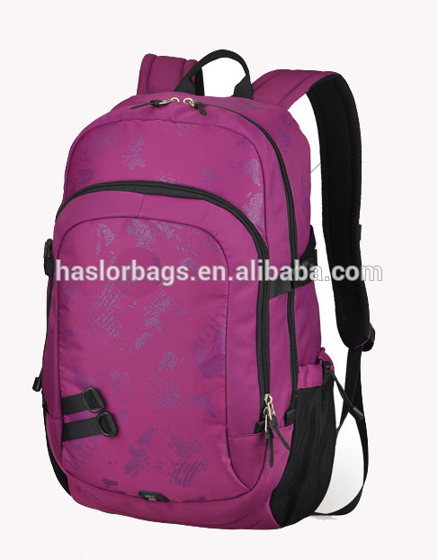 Newest design branded 2015 school bag with waterproof material