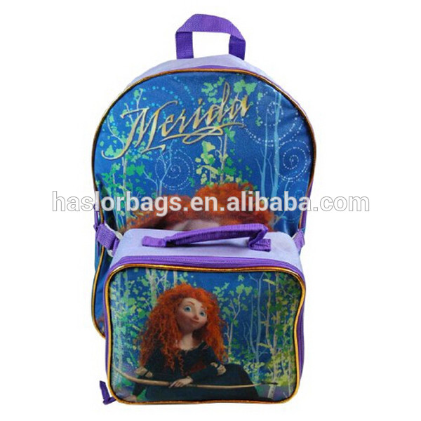 kid school backpack with detachable lunch bag