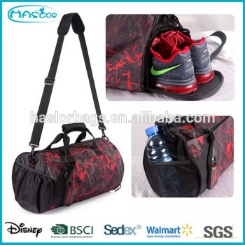 Man Sports Duffel Bags with Shoe Compartment