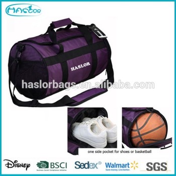 2015 hot sale durable fabric gym bag ball sports bag