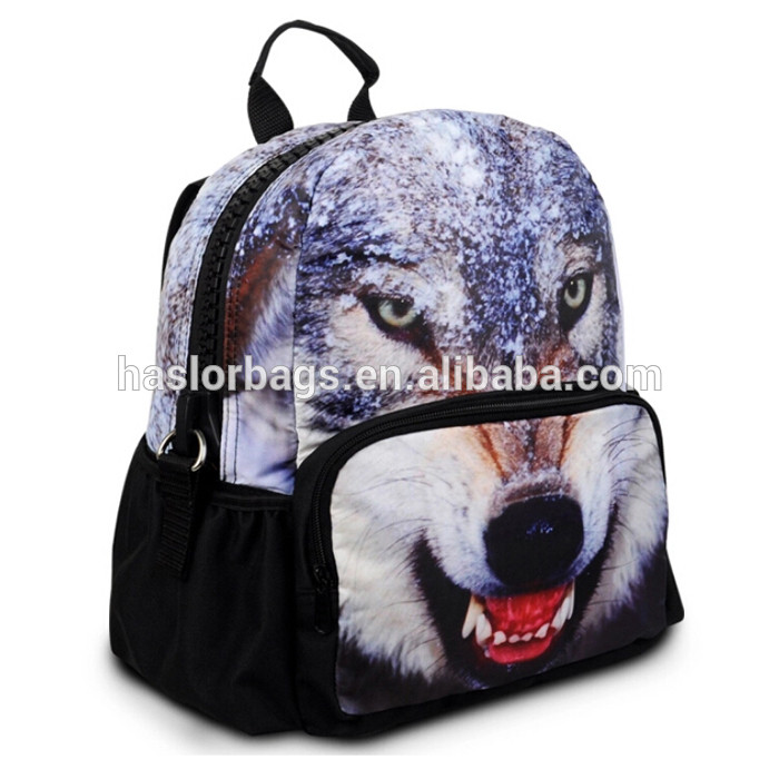 New trendy teenage custom print backpack