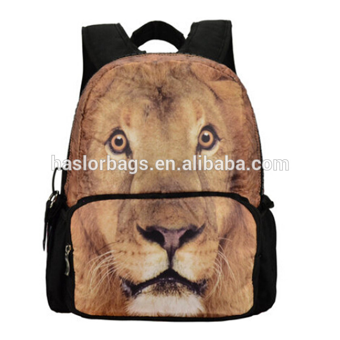 New trendy teenage custom print backpack