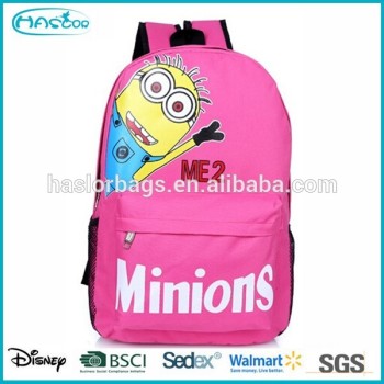 Custom despicable me minion school bag backpack