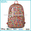 New design wholesale canvas pattern floral backpack for girls