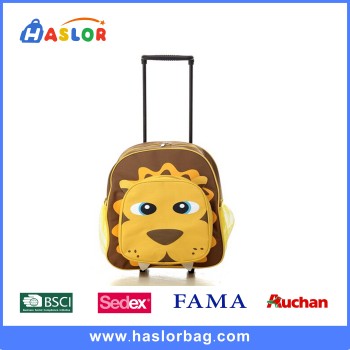 Cute Baby Wheeled Backpack with Detachable Trolley