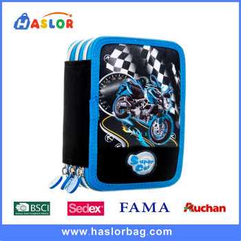 Stylish Pencil Case for Boys with Zipper Image Printing