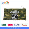 2017 Camouflage Flat Canvas Pencil Bag in Army Green