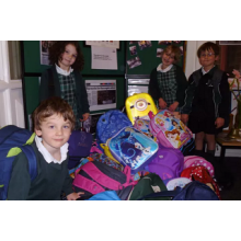 School’s backpack gifts bag spreads Christmas cheer