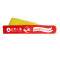 High quality logo custom functional adjustable best nylon red yellow velcro strap